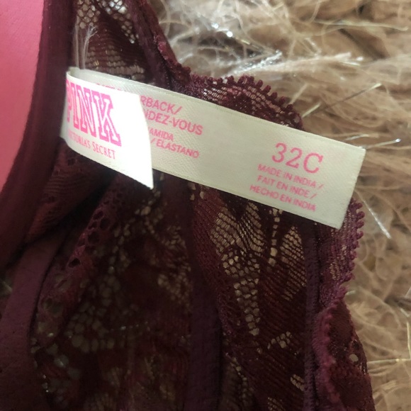Pink maroon bralette. - Picture 4 of 6